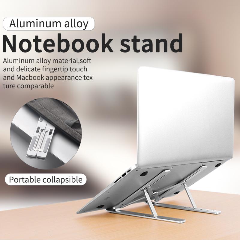 

Z21 Aluminum Alloy Multi-angle Adjustable Laptop Stand Holder Foldable Notebook Desktop Bracket