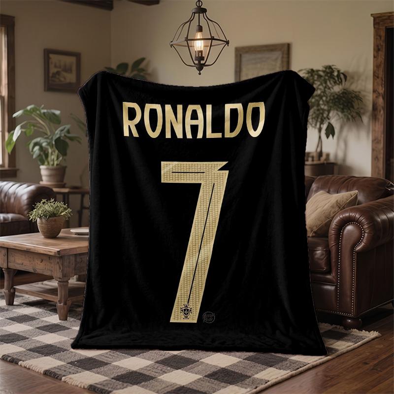 Cristiano Ronaldo Druck Flanelldecke Weich Warm Sofa Bett Überwurfdecke Für Zuhause Büro Schlafzimmer
