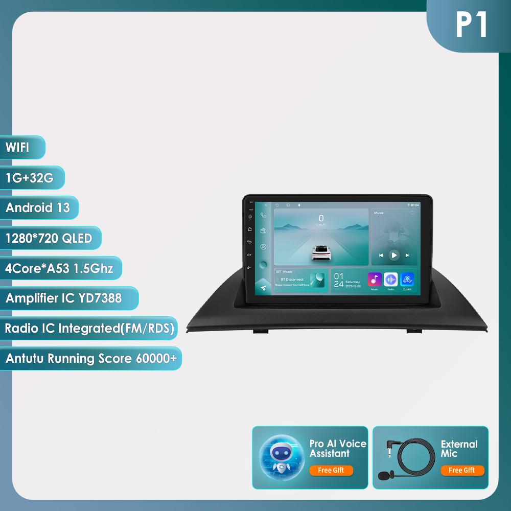 

OSSURET 9 7862 Автомагнитола Carplay Android Auto Для BMW X3 E83 2004 -2012 мультимедийный плеер GPS навигация Стерео 4G Автомагнитола 2din QLED Интеллектуальный экран P1 4Core 1G 32G AI