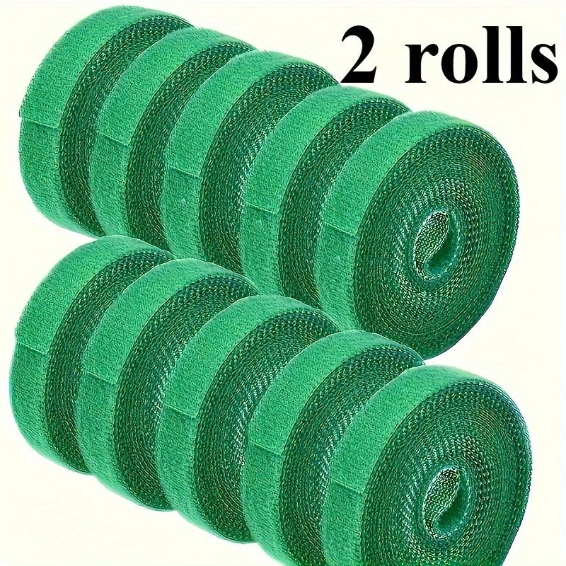 2 Rotoli Fascette da Giardino Regolabili Robuste Riutilizzabili, Supporto per Piante con Presa Forte