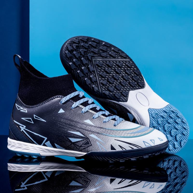 2025 Football Shoes Boys and Girls Children Adult High-top Leather Long Nails Broken Nails Training Shoes Sports Shoes