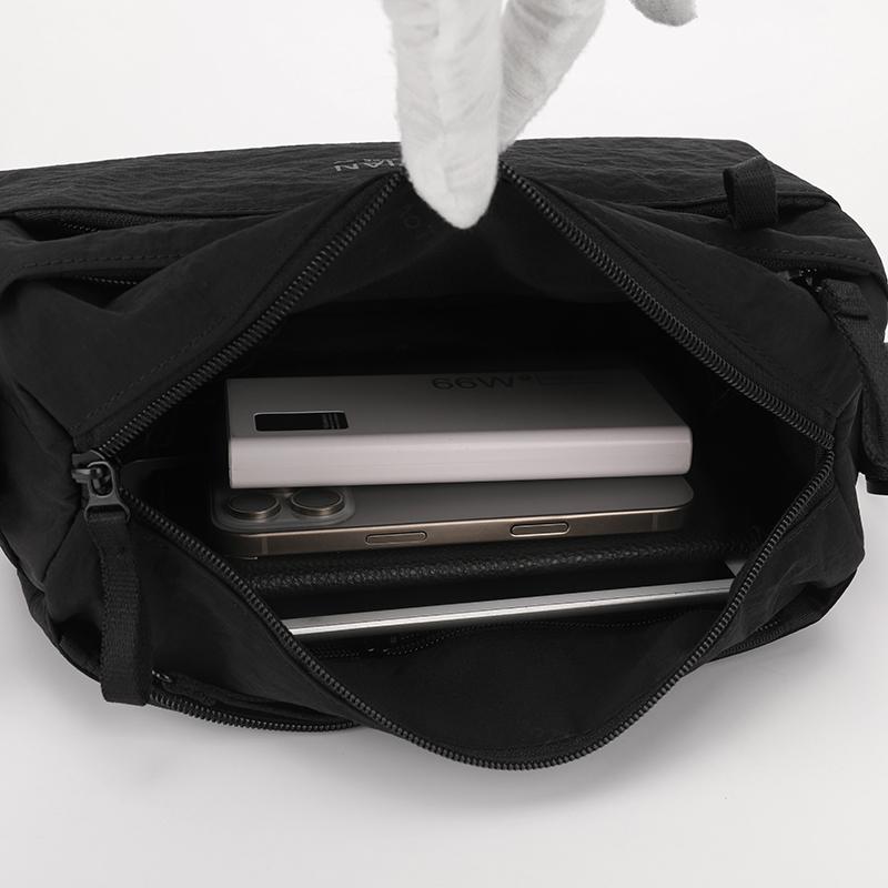 Sac bandoulière pour homme Sac de travail Sac multi-couches pour téléphone portable