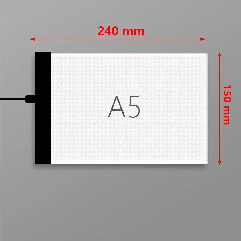 A4/A5 LED Drawing Copying Table Children Drawing Board Transparent Copying Table