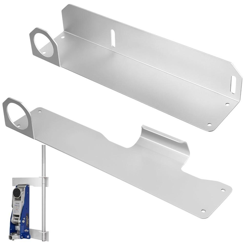 2pcs Heavy Duty Jack Stand Wall Mount Space Saving Metal Brackets Garage Tool Organizer Secure Mount Wall Mount