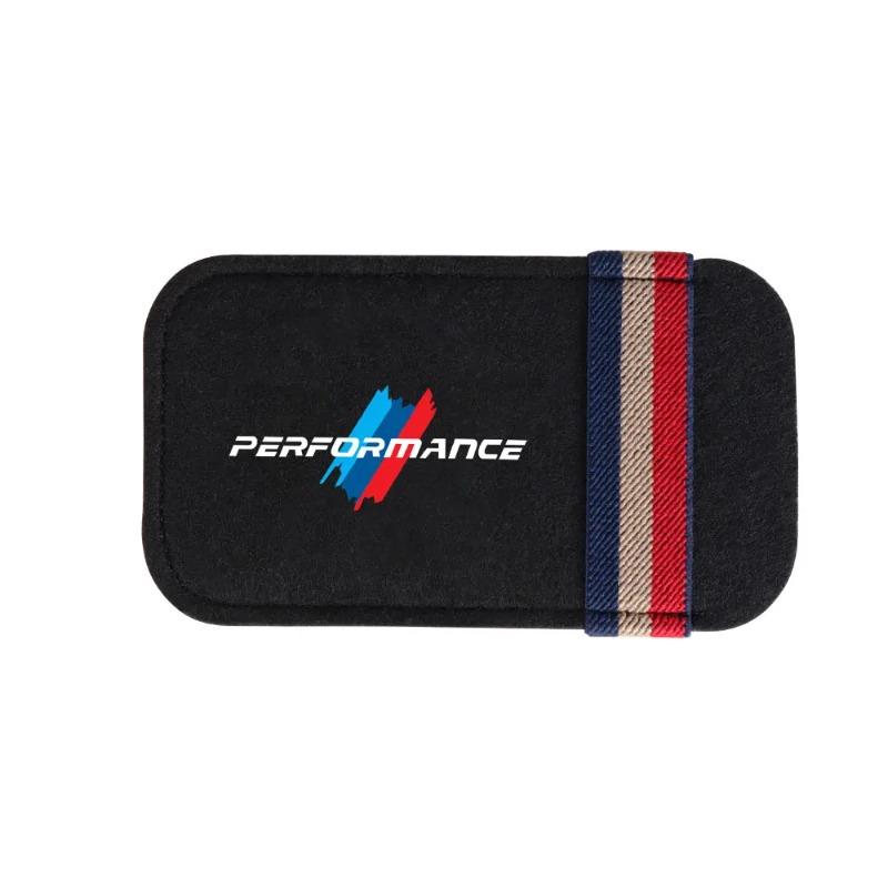 Für BMW Auto Sonnenblende Brillenetui Filzleder Verschleißfest Sonnenbrillenhalter Aufbewahrungsbox Universal Brillen Organizer Tasche