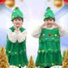 Decor Green Xmas Clothes Colorful Balls Cosplay Performance Clothes  New Year