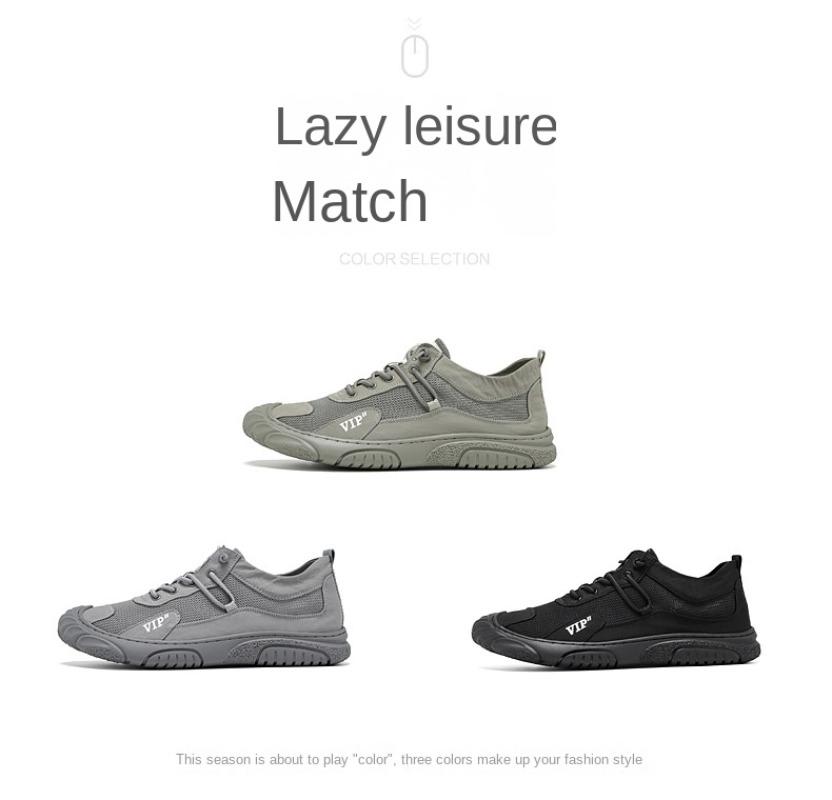 Tendenza Moda Scarpe Sportive Casual in Mesh Stivali da Lavoro Traspiranti da Uomo Scarpe da Skate Scarpe da Viaggio Outdoor Scarpe da Fitness e Corsa