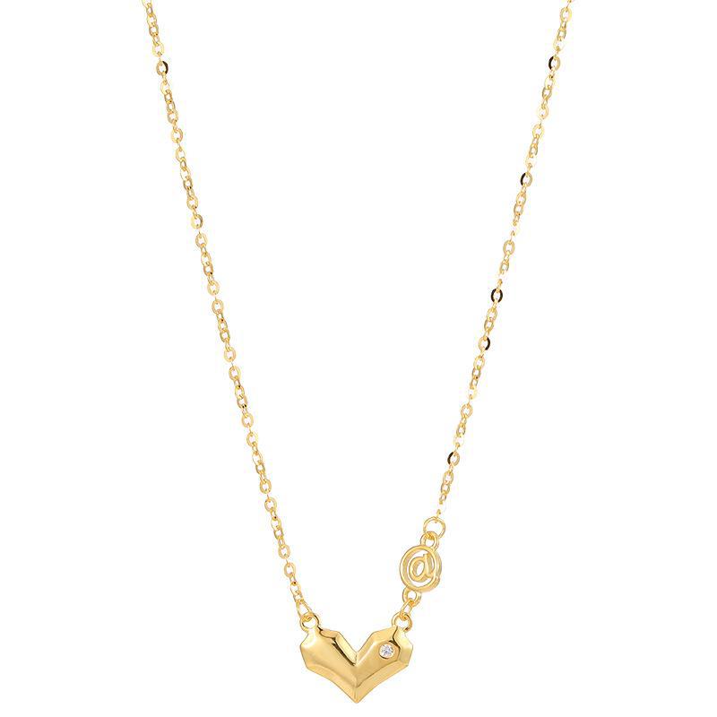 Banyan Tree S925 Silber Herz Anhänger Halskette für Frauen - Minimalistisches 3D Buchstaben Design an Schlüsselbeinkette