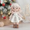 Christmas Crochet Girls Set Amigurumi Handmade Knittin Doll DIY Hook Materials Kit For Christmas Decoration Crafts Child Gifts