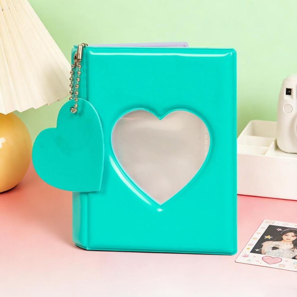Heart Cutout Card Book Macaron Photo Binder Portable Card Storage Kpop Card Keep
