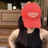 A Red Baseball Cap for Women In South Korea  A Versatile Soft Top Big Head Cap for Casual Wear In Spring and Summer  and A Baseball Cap for Men