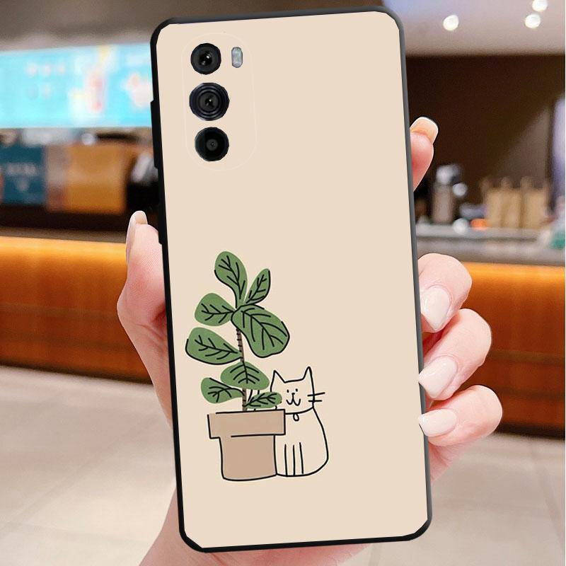 Phone Case For Motorola Edge 50 40 Pro 60 50 40 30 Ultra Neo Fusion Moto G Play G Stylus G Power G Fun Cat