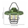 Retro Camping Light Continuous Dimming LED Lantern Vintage for Campers, Hikers,