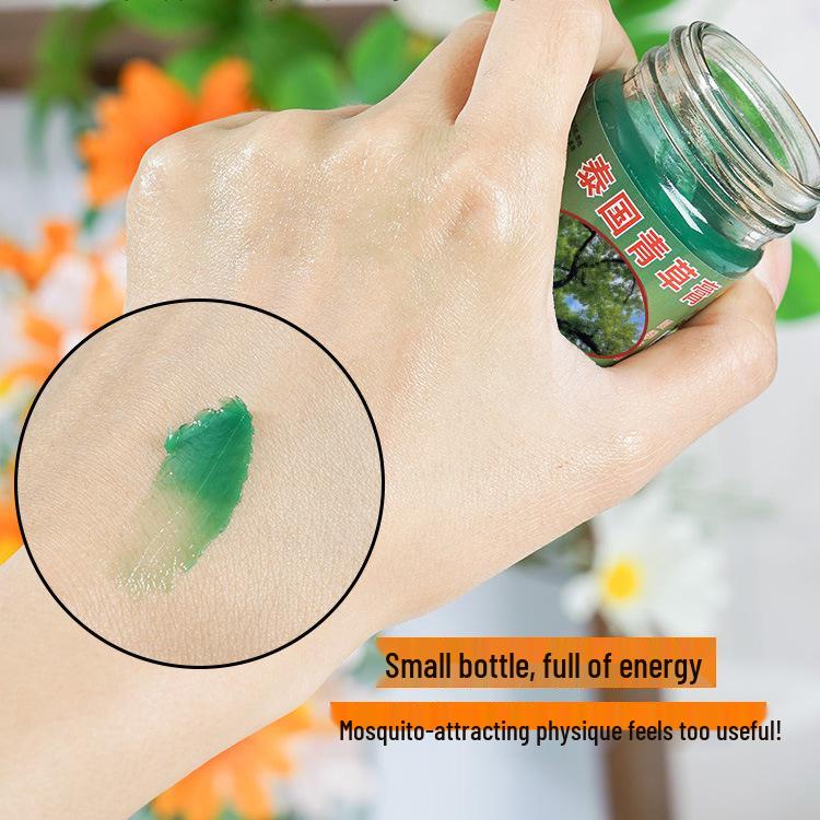 Authentic Thai Green Balm Mint Cooling Relief for Mosquito Bites - Essential for Home & Outdoor Use.