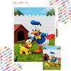 Diamond Painting Set Disney Full Diamond 5D Donald Duck Playing with Pluto Diamond Art Home Decoration Creative Handicrafts