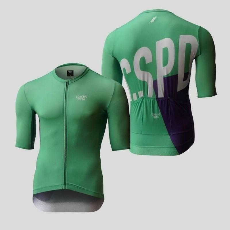 CSPD Men Women's Milk Silk Short-sleeved Cycling Clothes Breathable Bicycles Mountain Bikers Road Tops