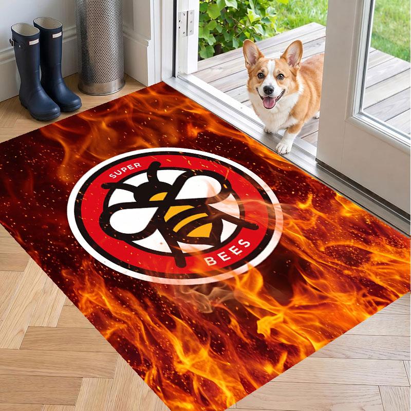 Soft Floor Carpet Brentford Football Pattern Area Rug Decorative Mat For Home Room Decoration