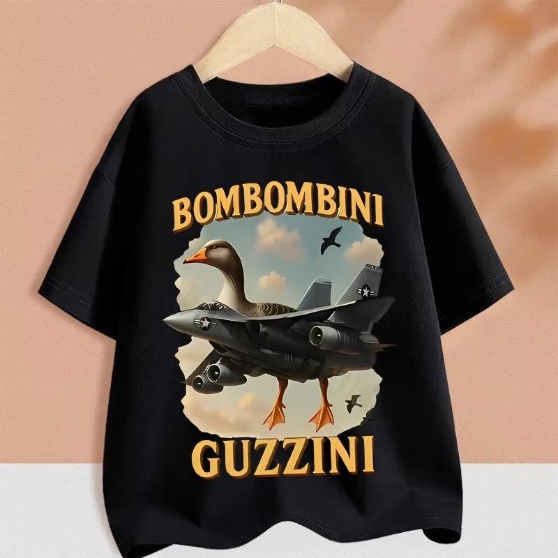 Kids Clothes Funny Italian Brainrot Children's T Shirt Cartoon Graphics Casual Vintage Boys Girls Short Sleeve Tee Top