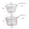 Stainless Steel with Handle Foldable Mesh Net Cooking Tools Food Colander Filter Frying Basket