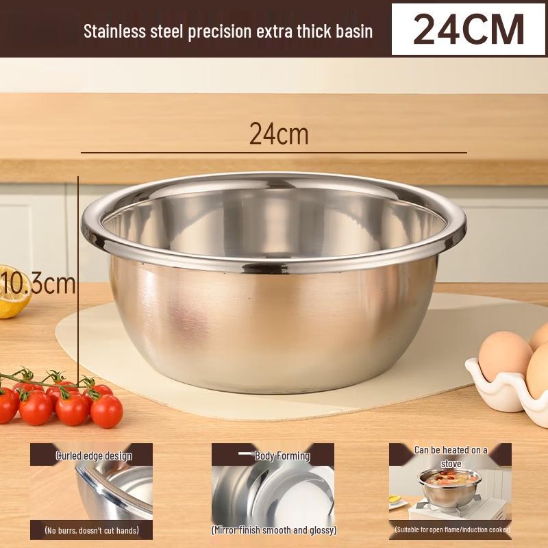 Thickened Stainless Steel Multi-Purpose Bowl