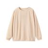 Women's Autumn/Winter Corduroy Round Neck Sweatshirt - Casual Long Sleeve Fashion Pullover