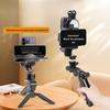 Dual-Sided Teleprompter Stand for Smartphones: Handheld, Desktop, Multi-Functional for Subtitles and Dual-Camera Shooting