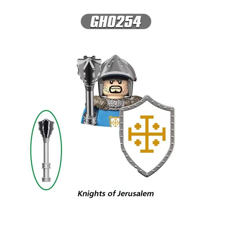 Mittelalterliche Ritter Serie Figuren Bausteine Krieger Soldaten Wachen Löwenherz Krankenhaus Deutscher Ritter Schlacht Hirte Kindergeschenk