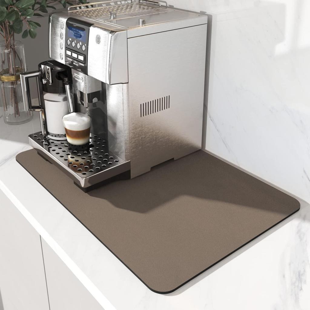Solid Color Diatomaceous Earth Quick-Dry Kitchen Drain Mat & Heat-Insulating Coaster