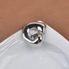 European and American Fashion Wavy Pattern Irregular Brooch High-End Simple Versatile Coat Niche Metal Pin Clothing Accessories
