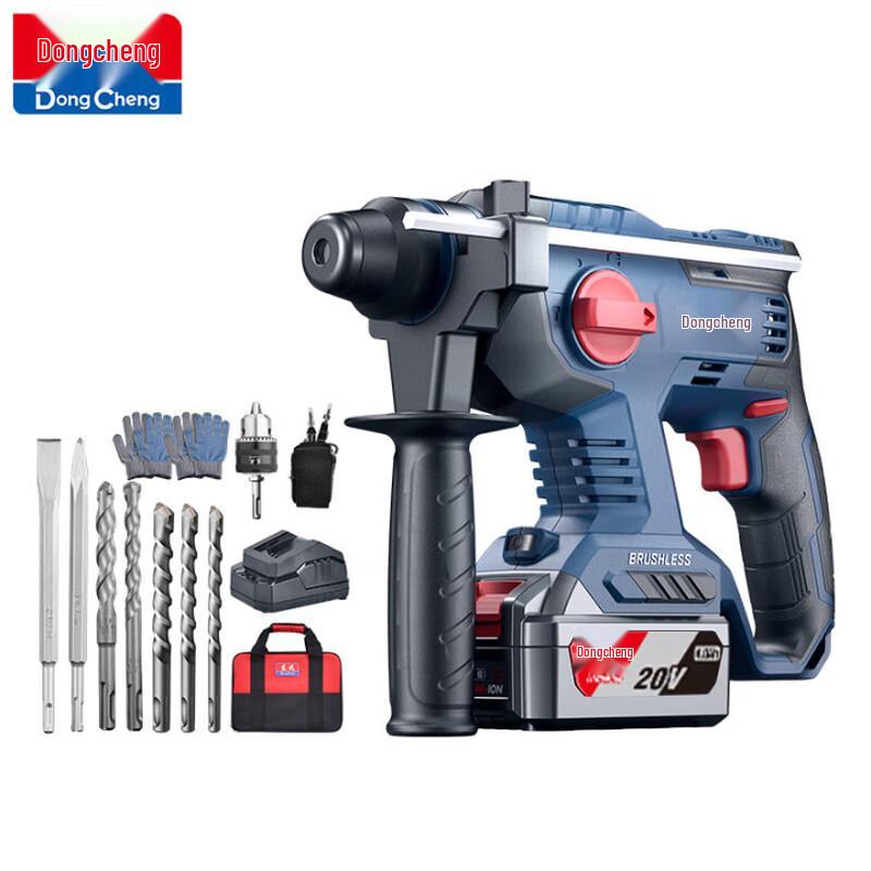 Dongcheng 20V Brushless Cordless 3-in-1 Rotary Hammer CN plug (adapter included)