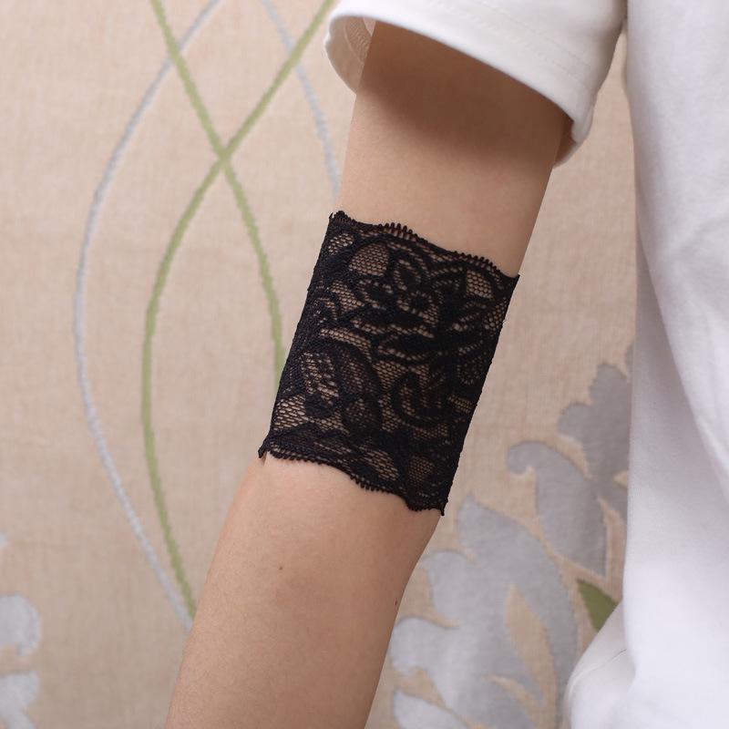 Women's Summer Lace Sun Protection Arm Sleeves with Elbow and Wrist Support