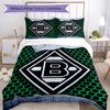 3pcs Borussia Mönchengladbach LOGO pattern bedding set duvet cover set includes duvet cover &pillowcases, perfect all season bedroom decoration & gift
