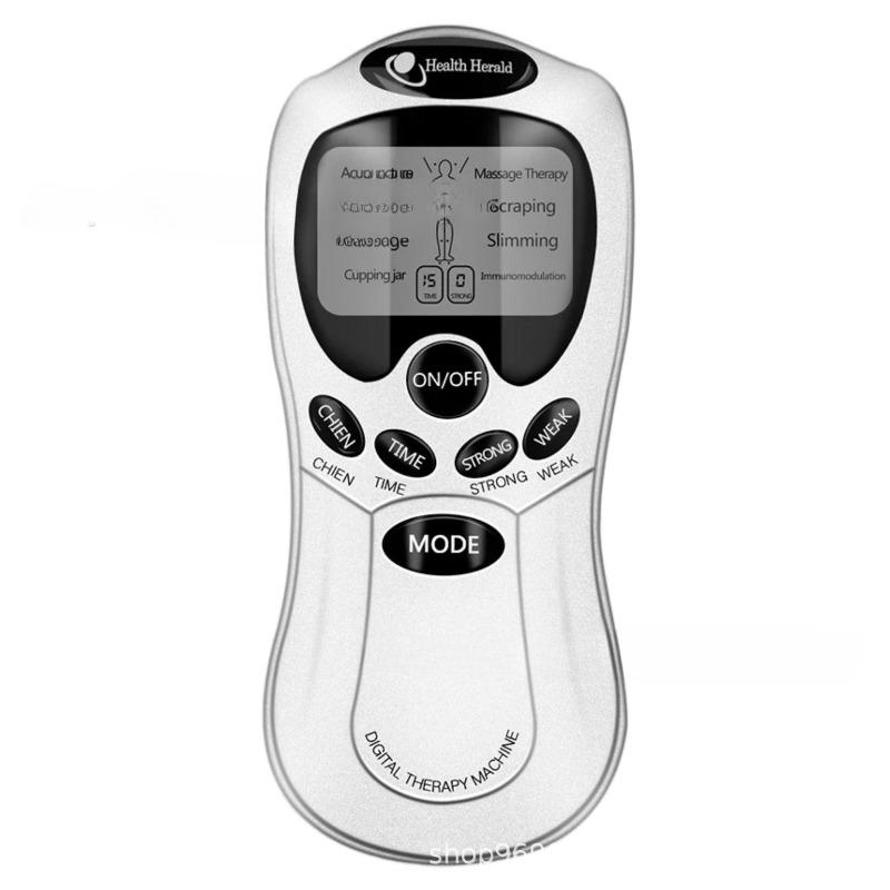 1Pc  Dual Output TENS Electric Pulse Massager EMS Stimulator, Medium and Low Frequency Pulse Massage Instrument Massage