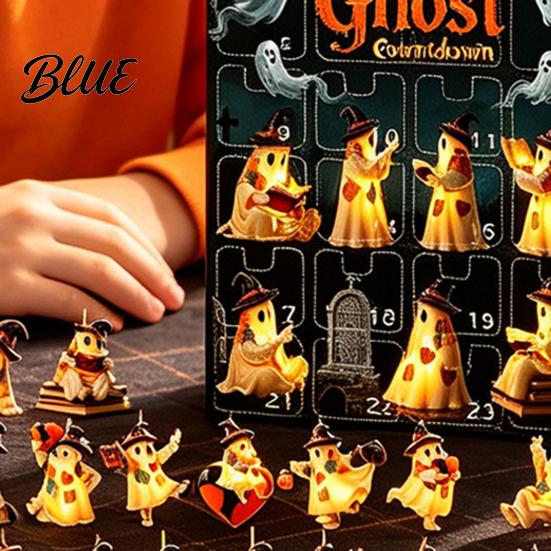 Halloween Window Decorations Box Set Days Patchwork 2026 24 Advent Calendar Ghost Countdown October Flat