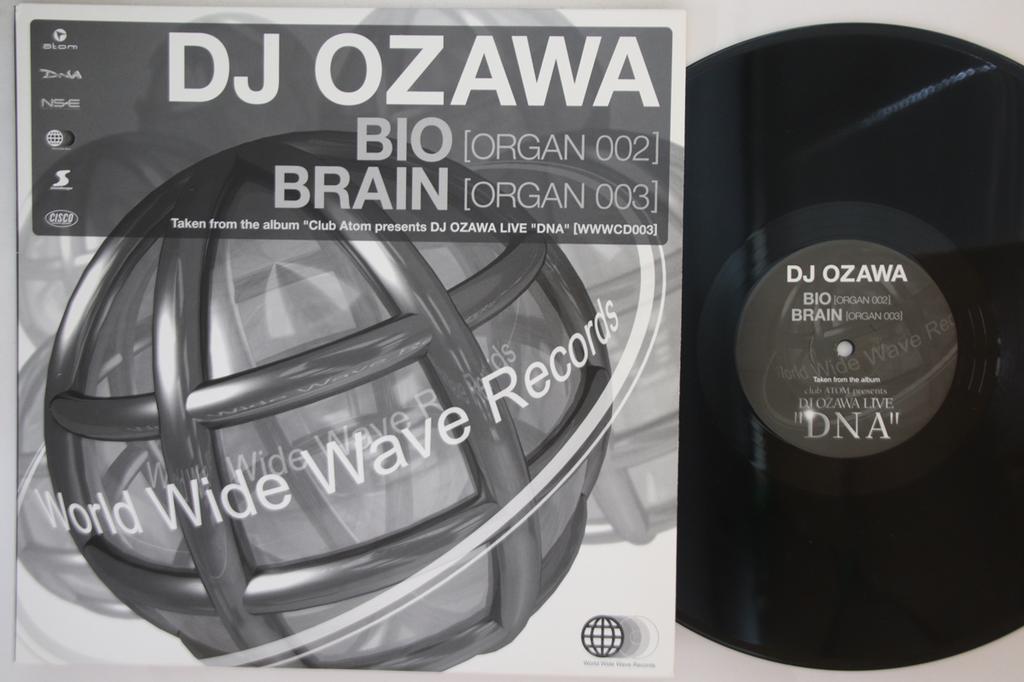 12inch Record DJ OZAWA  Bio  Brain WWW12007 WORLD WIDE WAVE 2005 Japan Japanese Club Dance Used