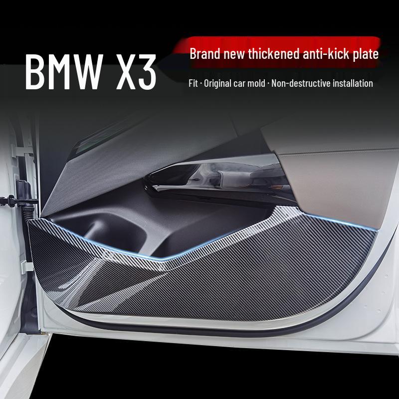 

BMW X3 Door Anti-Kick Pad with Carbon Fiber Pattern - Interior Protection Sticker Yes