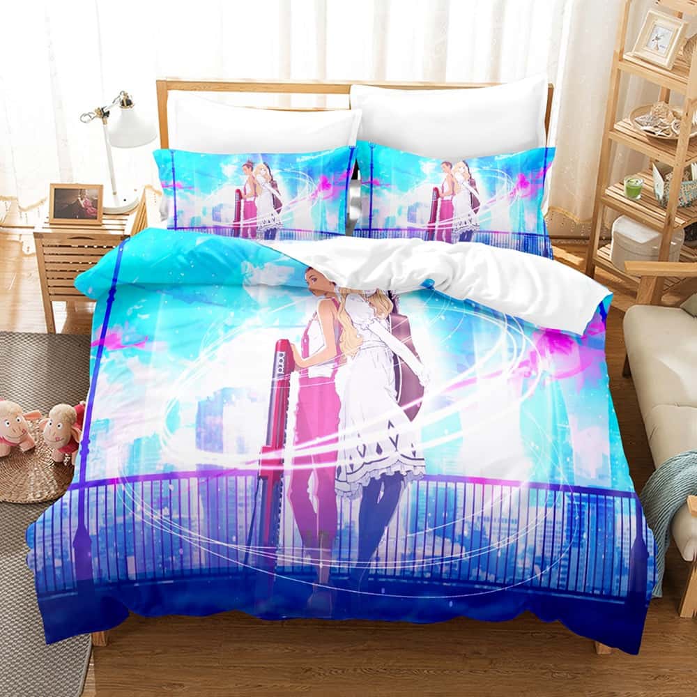 Fashion 3D Print Anime Carole & Tuesday Bedding Set Single Twin Full Queen King Size Bed Set Adult Kid Bedroom Duvet Cover Sets