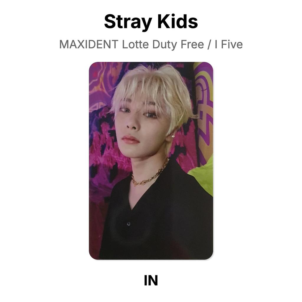 Stray Kids MAXIDENT Lotte Duty Free / I Five Fotocard Ufficiale
