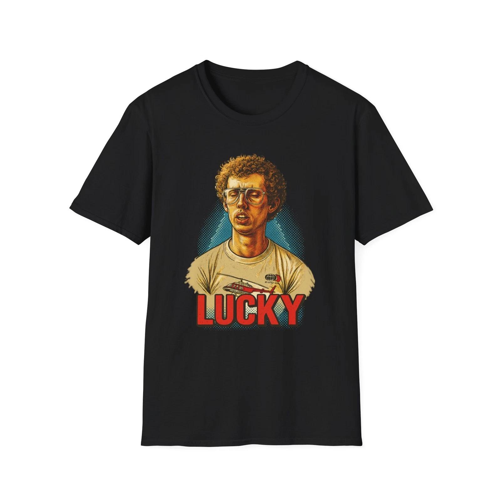Napoleon Dynamite Lucky T-Shirt, Vintage Graphic Tee, Film Fan Apparel, Pop M