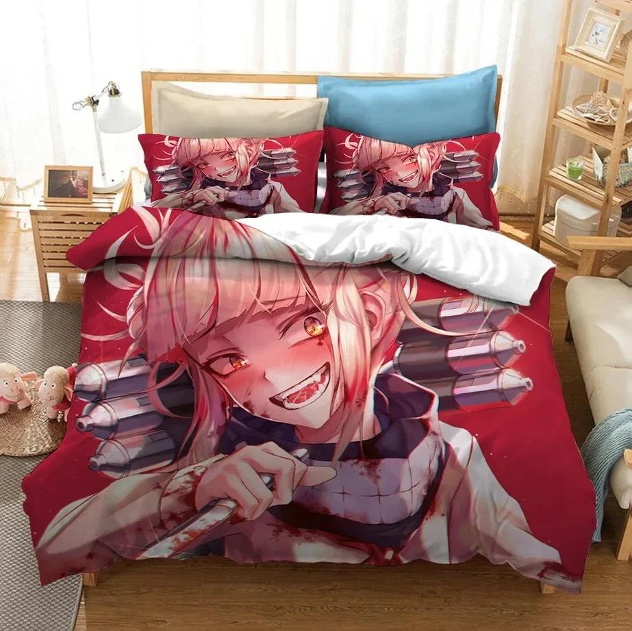 My H-Hero A-Academia 3D Printed Bedding Set Japan Anime Duvet Covers With Pillowcases Bedclothes Bed Linen For Friends