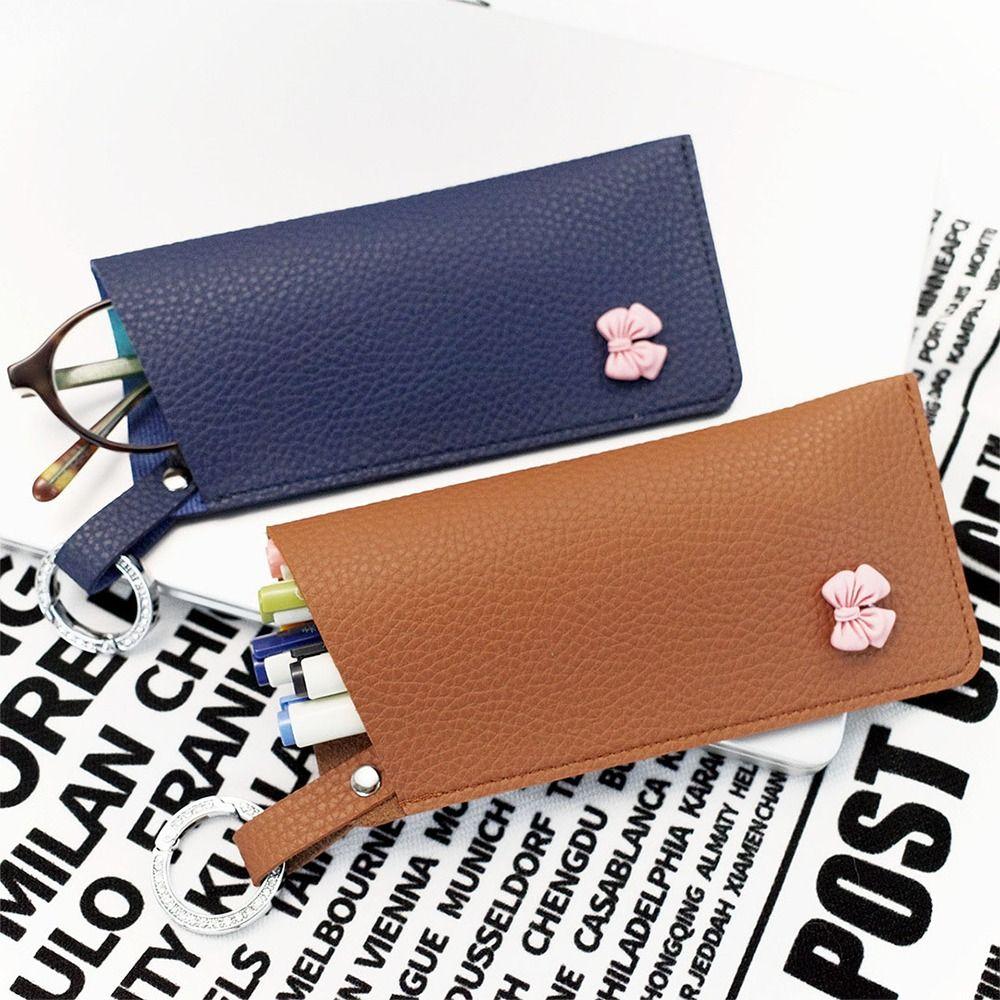 Solid Color Sunglasses Storage Bag with Keyring SunGlasses Holder  Eyewear Accessories