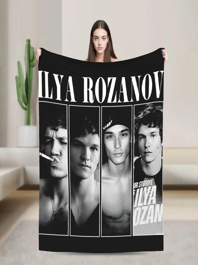 Ilya Rozanov Heated Rivalry Warm Soft Plush Blanket for Kids Funny Flannel Bedspread for Bedroom Sofa or Bed Cover