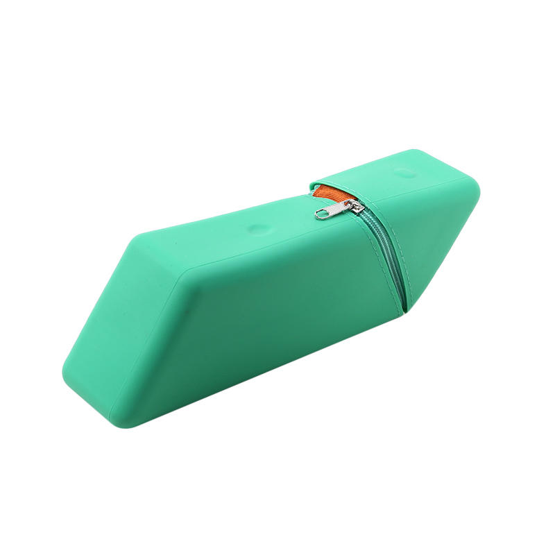 

Silicone Makeup Brush Holder Bag Large Capacity Travel Cosmetic Pouch Zipper Makeup Organizer Case for Brushes Lipstick светло-зеленый