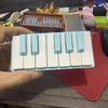 3D Printing Mini Piano Keyboard Fidget Toy Keychain Design Fun Stress Reliever for Office Workers Killing Boredom