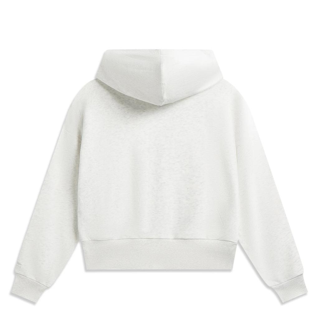 Li-Ning Letter Zipper Hooded Versatile Loose Cardigan Sweatshirt Women sweatshirt AWDW276-1