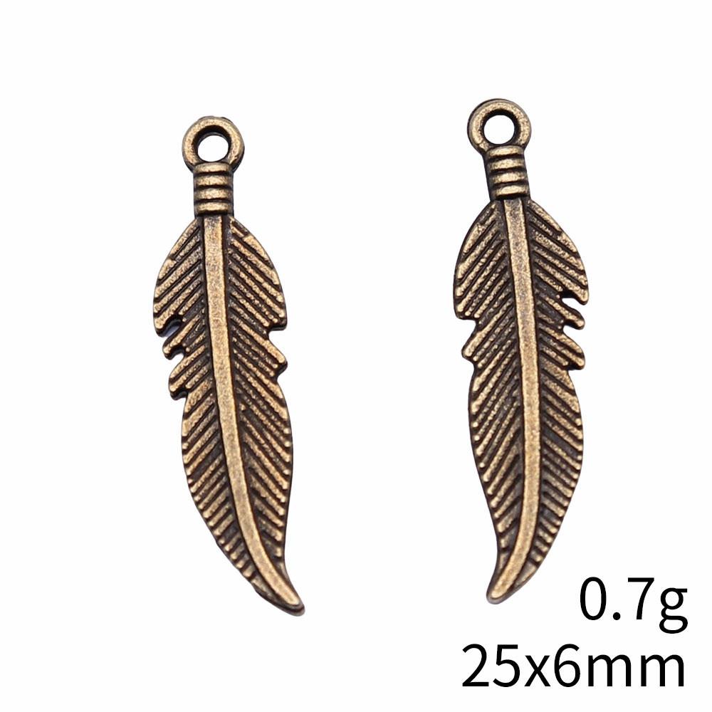 NewArrivals Charms Jewerly Making Feathers Leaf Charms Pendant Ornaments For Home Car Pendant