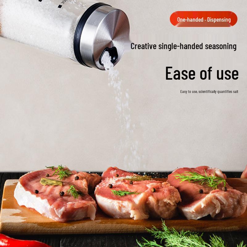 Glass Seasoning Shaker Bottle for Sesame, Sugar, Salt, and BBQ Spice