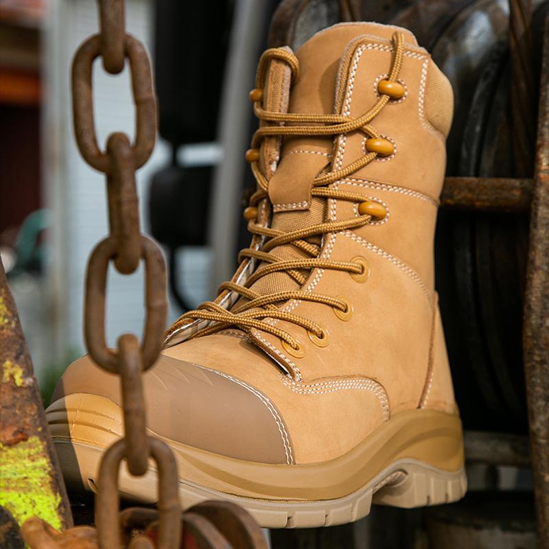 Genuine Leather Men Boots Cowhide Men's Safety Shoes Puncture-Proof Safety Boot for Engineers Protection Shoes Work Boots New