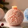 Christmas Crystal Ball Shape Silicone Candle Molds For Resin Casting Making Candle Soap Home Decoration Holiday Present