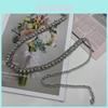 Metal Chain Waist Belt With Water Embellishment For Women And Summer Fashion